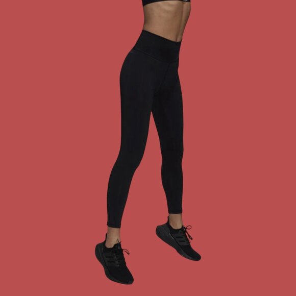 Adidas - Women's High-Rise Tight Fit Training Leggings - Black - Extra Small - Picture 1 of 16